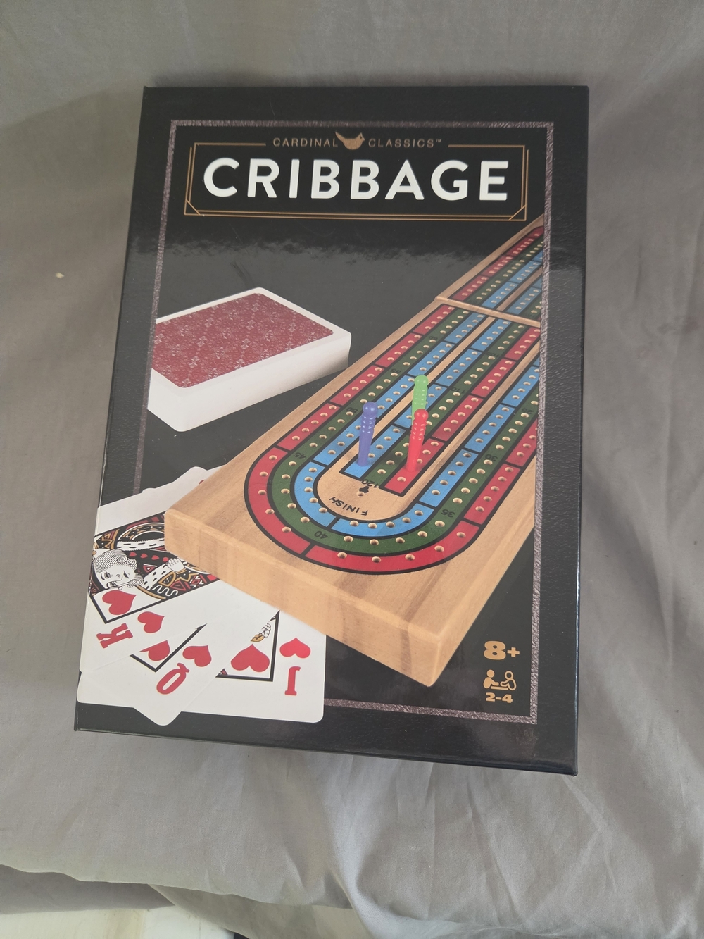 Cribbage Board Game - Multi-Color Pegs